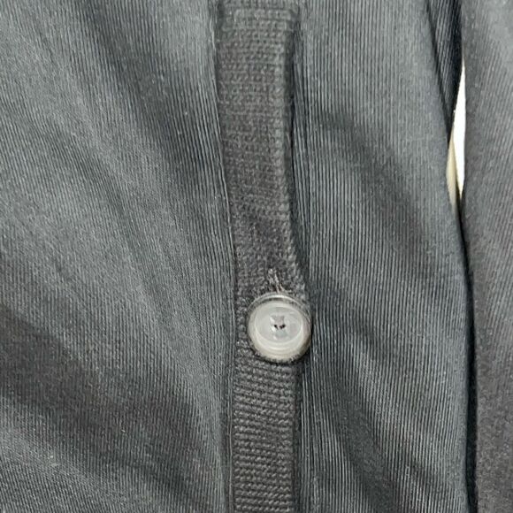 Ted Baker London Mens Black Fleece Lined Shawl collar Cardigan Size 3 M - Picture 4 of 8